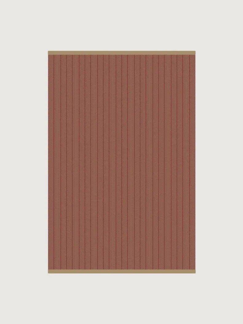 Ashby Raspberry rug by Roger Oates