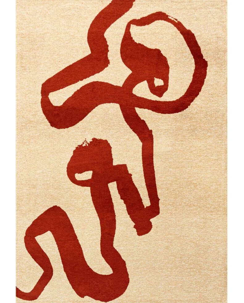 Craft Collection Ribbon Imperial Red 9847 rug by Louis De Poortere