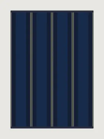 Franklin Indigo rug by Roger Oates