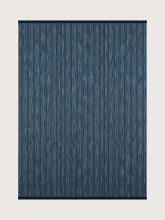 Kasuri Indigo rug by Roger Oates