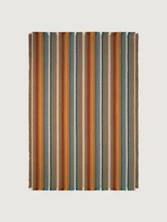Quill Stripe Buffalo rug by Roger Oates