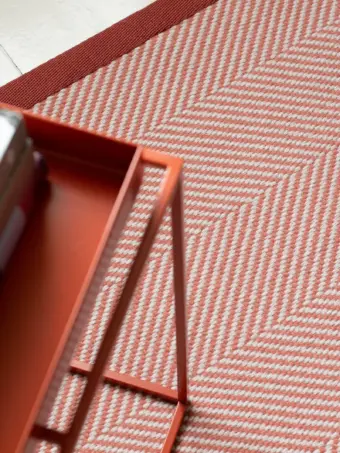 Williamsburg Peach rug by Roger Oates