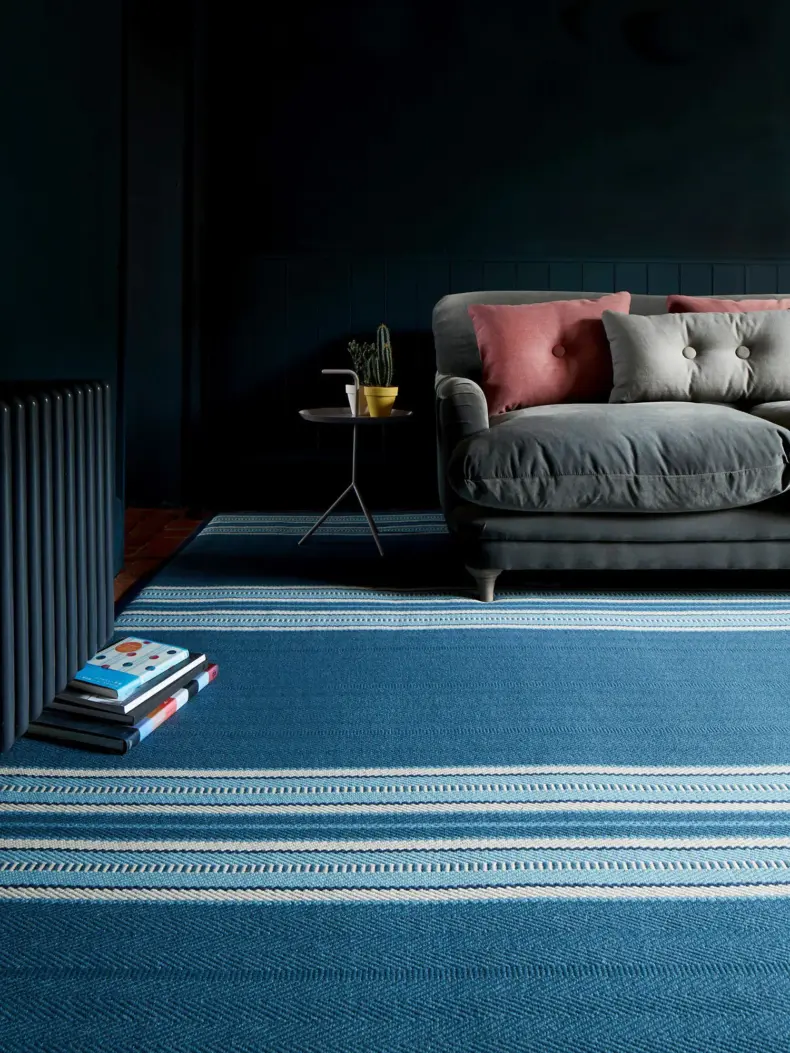 Westport Indigo rug by Roger Oates