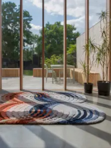 Infinite Loops rug by Roger Oates