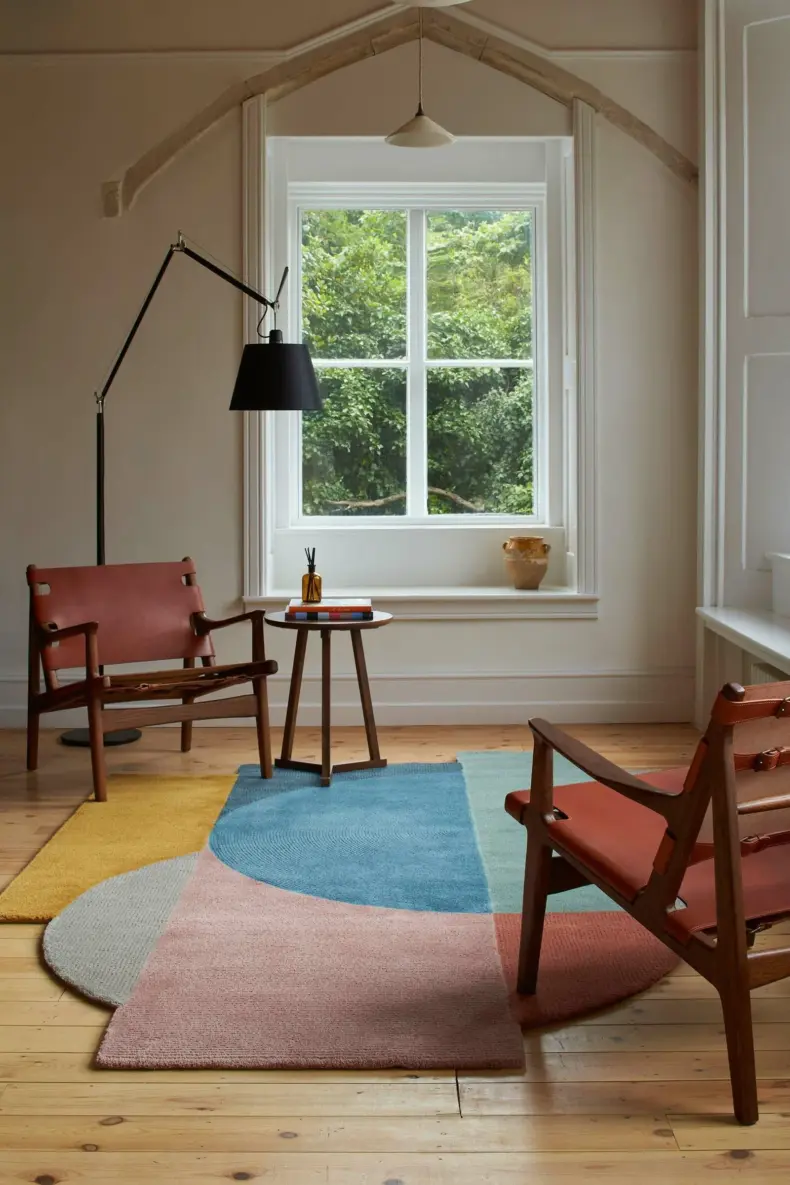 Shapes Bright rug by Roger Oates