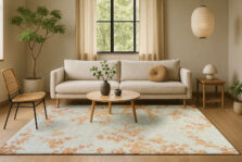 Sakura Collection Petal Dew 9834 rug by Louis De Poortere