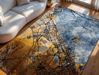 Cities Collection Dubai Gold Sea 9698 rug by Louis De Poortere