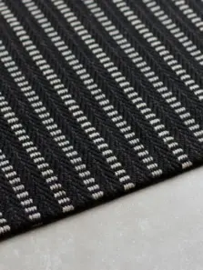 Malton Black rug by Roger Oates