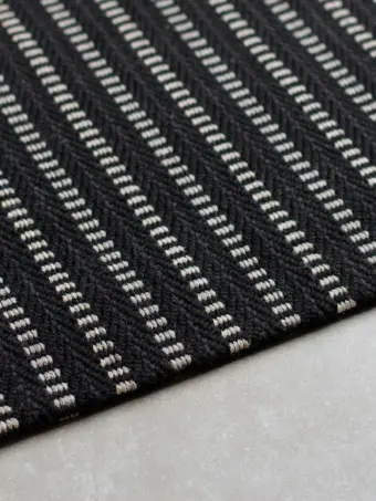 Malton Black rug by Roger Oates