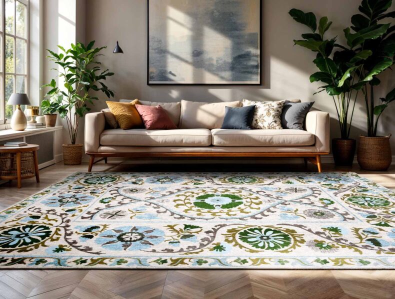 Antiquarian Collection Suzani Slavia 9732 rug by Louis De Poortere