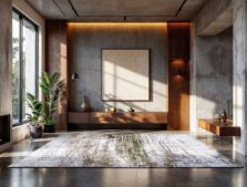 Mad Men Collection Griff Central Green 9797 rug by Louis De Poortere