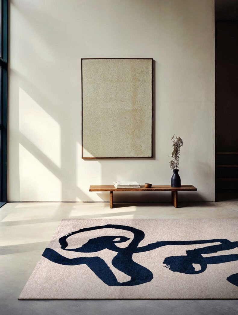 Craft Collection Ribbon Sea Ink 9849 rug by Louis De Poortere