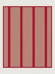 Dart Crimson rug by Roger Oates