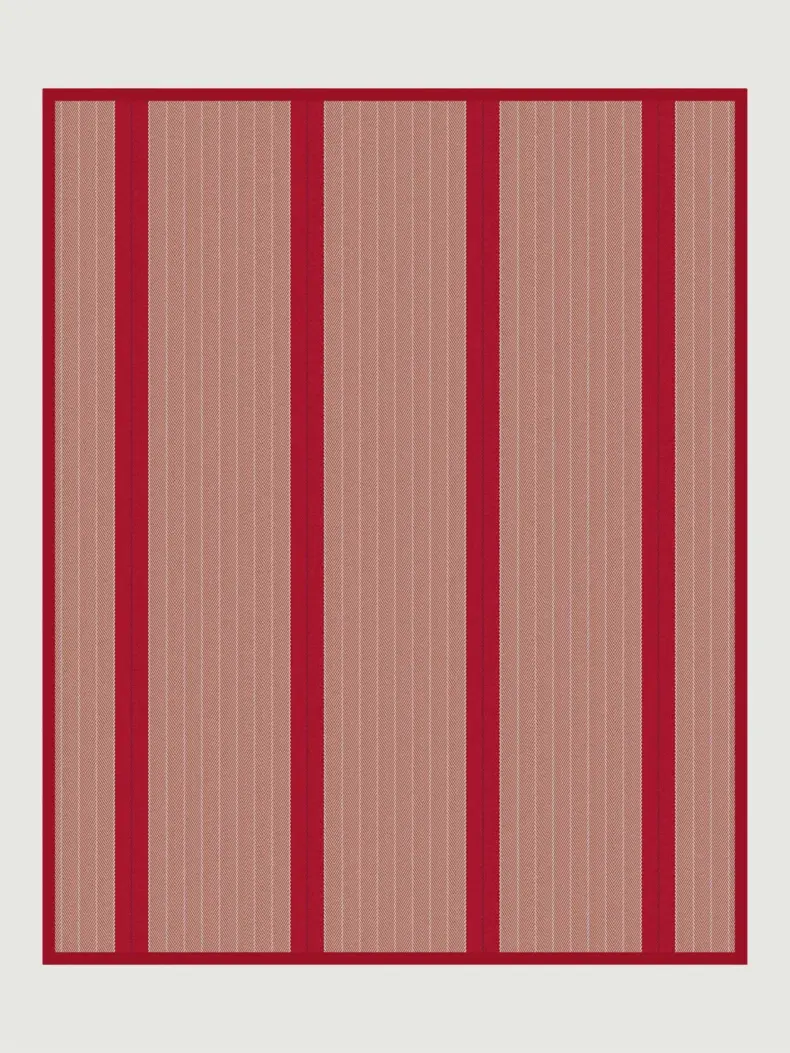 Dart Crimson rug by Roger Oates