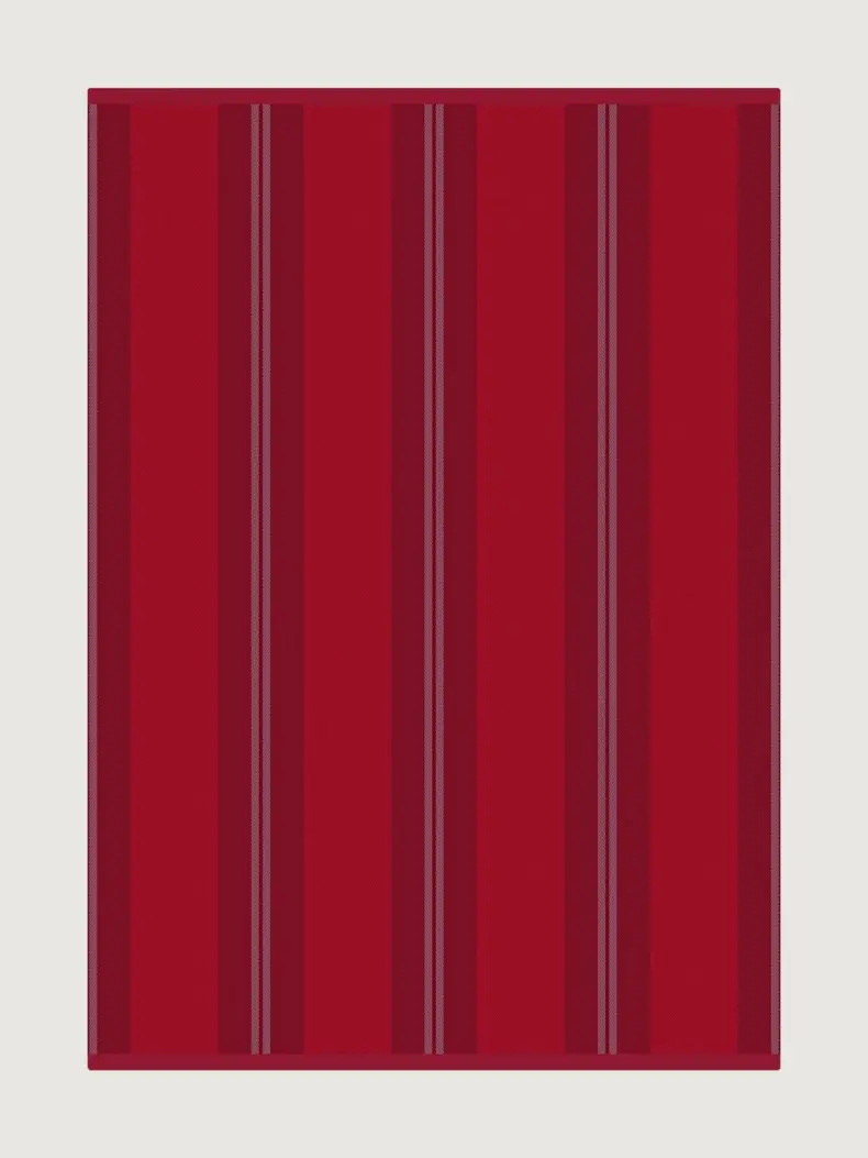 Franklin Carmine rug by Roger Oates