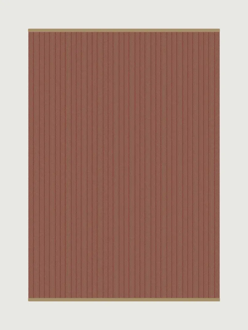 Ashby Raspberry rug by Roger Oates