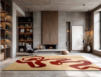 Craft Collection Ribbon Imperial Red 9847 rug by Louis De Poortere