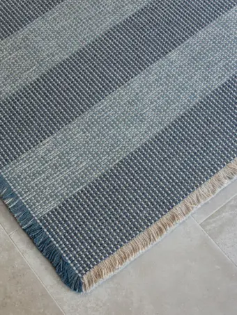 Hudson Prussian rug by Roger Oates