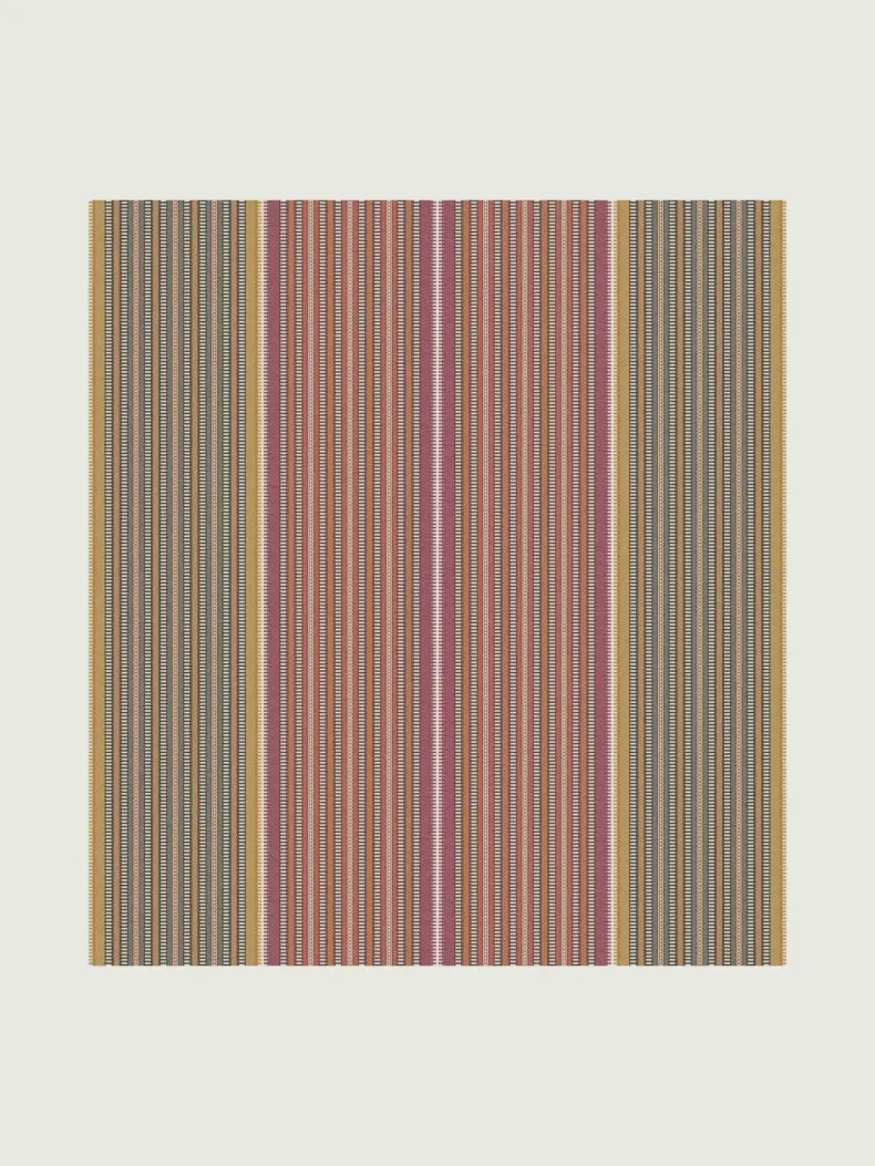 Morella Amber and Coral rug by Roger Oates