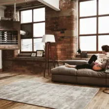 Karma Cloud Grey rug by Rug Guru