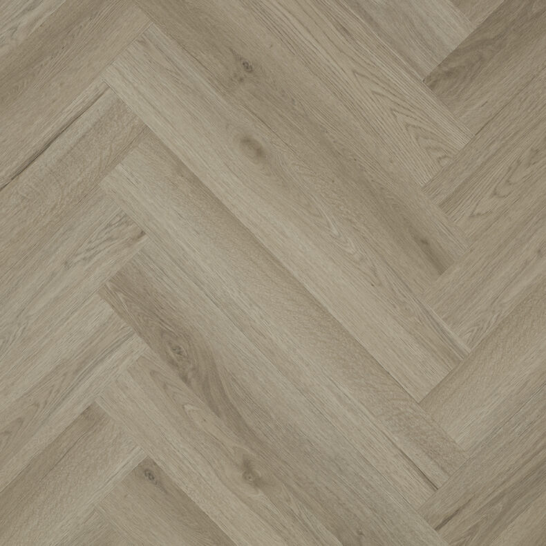 View of Fawn 5076027 (Universal 55 Herringbone) luxury vinyl tile by Victoria Design Floors
