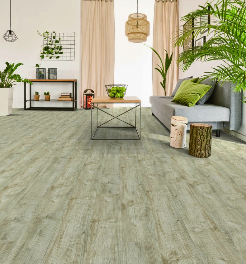 View of Sesame 5075614 (Universal 55 Planks) luxury vinyl tile by Victoria Design Floors