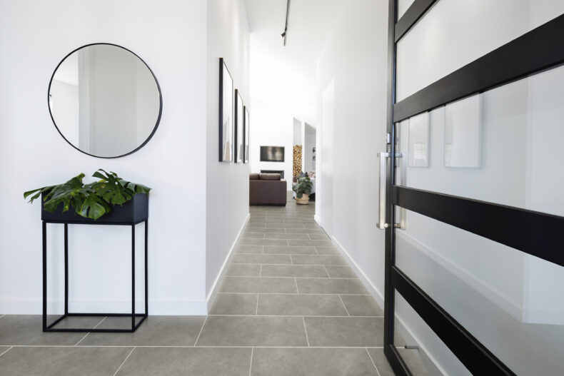 View of Dove 5075817 (Universal 55 Tiles) luxury vinyl tile by Victoria Design Floors