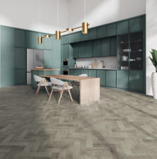 View of Alder 50790111 (Universal Design Parquet) luxury vinyl tile by Victoria Design Floors