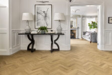 View of Aspen 50790110 (Universal Design Parquet) luxury vinyl tile by Victoria Design Floors