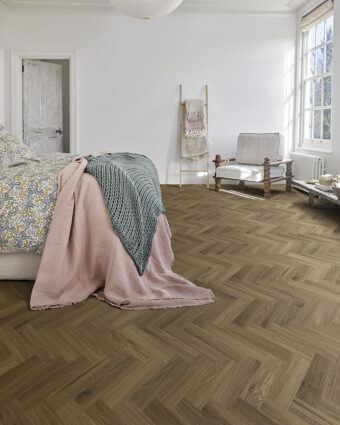 View of Rowan 50790112 (Universal Design Parquet) luxury vinyl tile by Victoria Design Floors