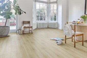 View of Angora 50770104 (Universal Design Plank) luxury vinyl tile by Victoria Design Floors