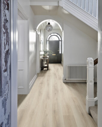 View of Fireside 50770101 (Universal Design Plank) luxury vinyl tile by Victoria Design Floors