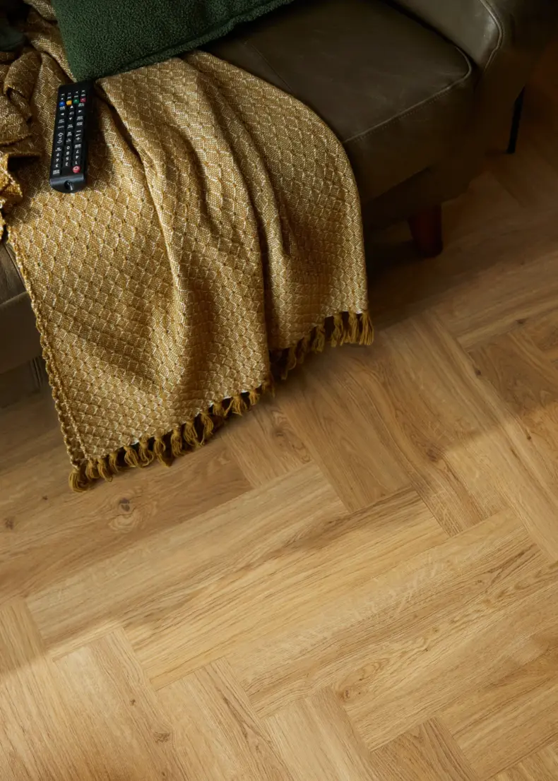 View of Hunters Oak in Parquet luxury vinyl tile by Amtico