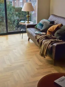 View of Hunters Oak in Parquet luxury vinyl tile by Amtico