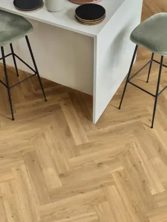 View of Hunters Oak in Parquet luxury vinyl tile by Amtico