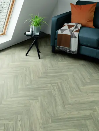View of Heron Oak in Parquet luxury vinyl tile by Amtico