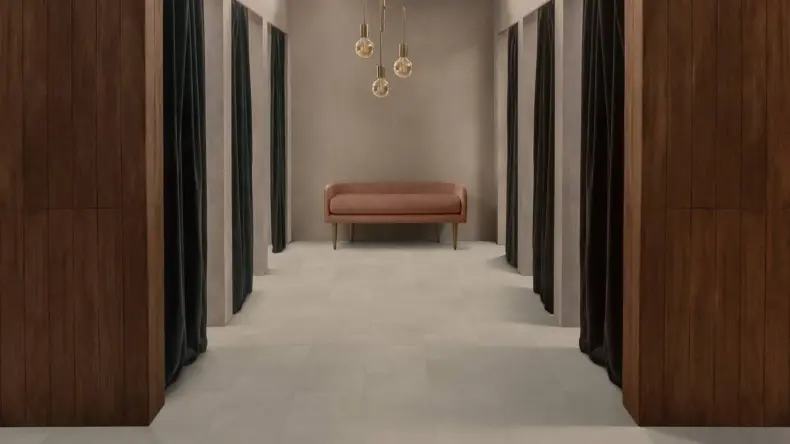 View of Diffusion Husk luxury vinyl tile by Amtico