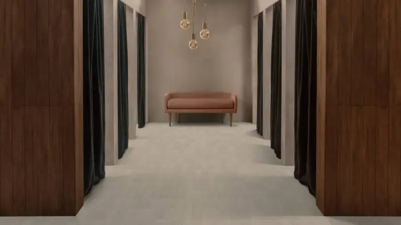 View of Diffusion Husk luxury vinyl tile by Amtico