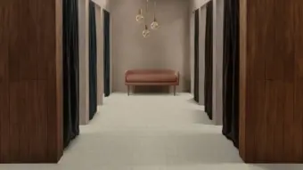 View of Diffusion Cashew luxury vinyl tile by Amtico