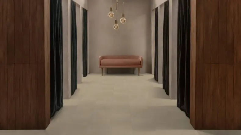View of Diffusion Malt luxury vinyl tile by Amtico