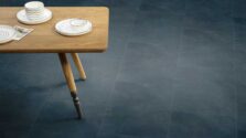 View of Encaustic Kyanite luxury vinyl tile by Amtico