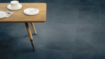 View of Encaustic Kyanite luxury vinyl tile by Amtico