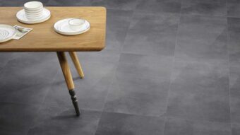 View of Modernist Vault luxury vinyl tile by Amtico