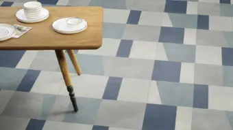 View of Modernist Spire luxury vinyl tile by Amtico