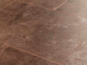 View of Russet Burnished Metal luxury vinyl tile by Amtico