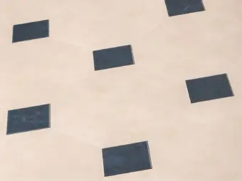 View of Stucco Quartz luxury vinyl tile by Amtico