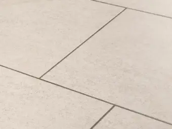 View of Basilica Salt luxury vinyl tile by Amtico
