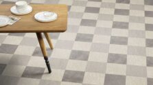 View of Basilica Shell luxury vinyl tile by Amtico