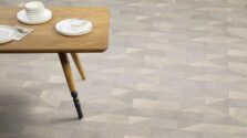 View of Basilica Shell luxury vinyl tile by Amtico