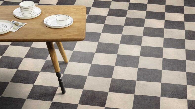 View of Kura Kala luxury vinyl tile by Amtico